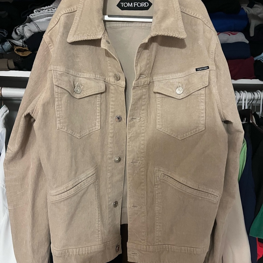 Tom Ford Beige Corduroy Jacket